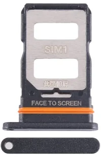 SZUFLADKA TACKA KARTY XIAOMI Redmi Note 12 Pro+ 5G CZARNY - Części serwisowe do telefonów - miniaturka - grafika 1
