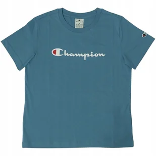 Koszulka damska Champion SS Tee niebieska 117534 BS099 S - Koszulki i topy damskie - miniaturka - grafika 1