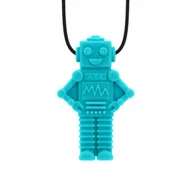 Gryzaki dla dzieci - Gryzak Terapeutyczny ARK Wisiorek Robot Turkusowy XT - miniaturka - grafika 1