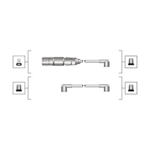 Zestaw przewodów zapłonowych Magneti Marelli 941319170071 - Kable wysokiego napięcia - miniaturka - grafika 1