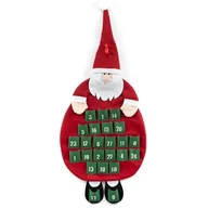 Ozdoby bożonarodzeniowe - Kalendarz adwentowy Święty Mikołaj filc - miniaturka - grafika 1