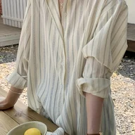 Koszule damskie - TEMU Fundusze kierunkowe: Modne koszule damskie na wiosnę, i jesień. - miniaturka - grafika 1