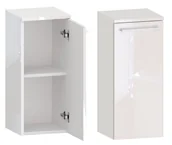 Szafki łazienkowe - Słupek Łazienkowy ROSEN 30 1D D P - Uchwyt Biały - miniaturka - grafika 1