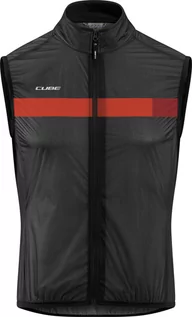 Kamizelki kolarskie - Cube Teamline Wind Vest Men, czarny 3XL 2023 Kamizelki - grafika 1