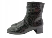 Botki damskie - Gabor 55.700.90, czarne botki damskie na obcasie, rozmiar 38,5 - miniaturka - grafika 1