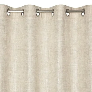 Zasłona 140 x 250 Dekoracyjna Przelotki Blanka Beż - Zasłony - miniaturka - grafika 1