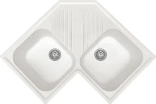 Zlew PLADOS ATLANTIC MLECZNY (white 58) (FTA832058) - Zlewozmywaki - miniaturka - grafika 1