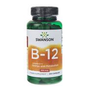 Witaminy i minerały - SWANSON Suplement diety Witamina B12 250 kapsułek - miniaturka - grafika 1