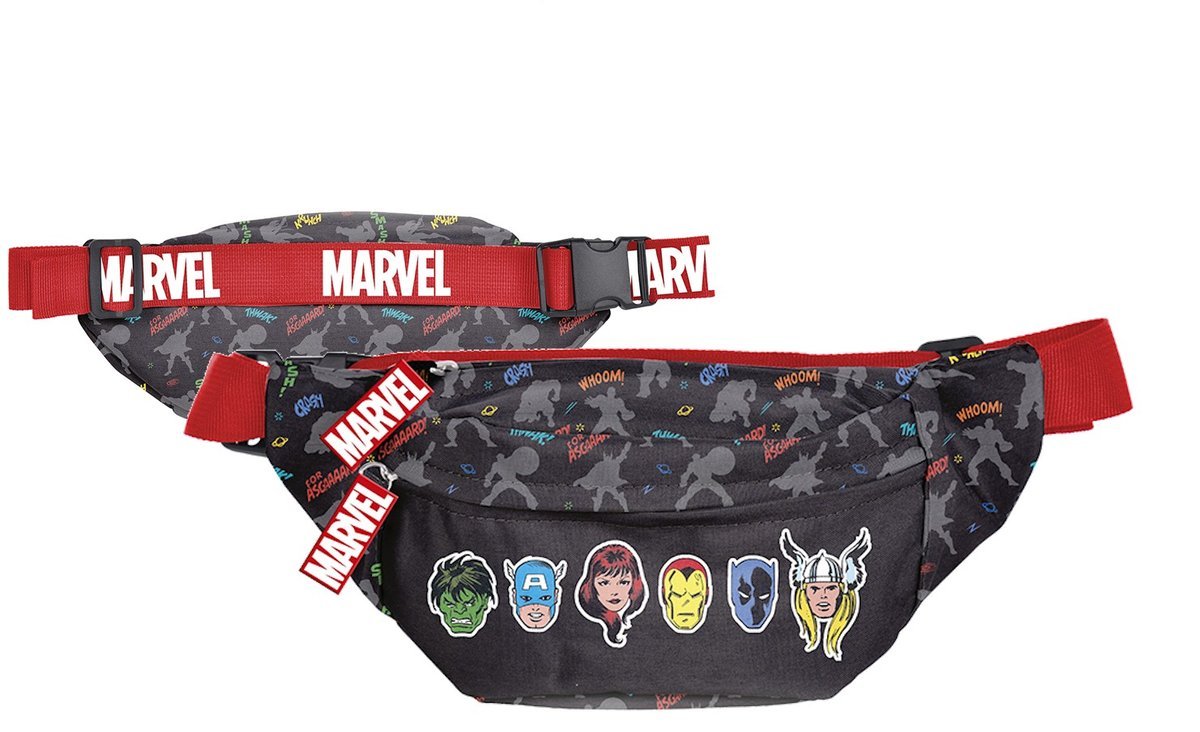 Saszetka nerka biodrówka Czarna Marvel Avengers (17464885460)