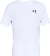 Koszulki męskie - Under Armour Koszulka męska Sportstyle Left Chest Tee biała rozmiar XXL 1326799-100 - miniaturka - grafika 1