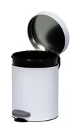 Kosze na śmieci - Stalowy kosz na śmieci Melfi 5L, biały - miniaturka - grafika 1
