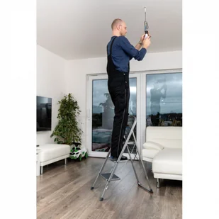 Venbos stopnie stalowe MINI SUPERMAX 2123 1×3 - Drabiny - miniaturka - grafika 3