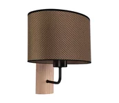 Lampy ścienne - Spot-Light 2017400211537 - Kinkiet MERCEDES 1xE27/25W/230V dąb - miniaturka - grafika 1