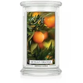 Świece - Kringle Candle Duża świeca z dwoma knotami Sicilian Orange 623 g - miniaturka - grafika 1