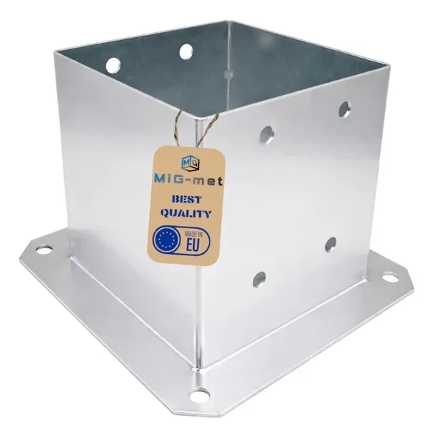 Podstawa Słupa 140x140mm Przykręcana Do Betonu Wspornik Kotwa 14x14cm Mocna