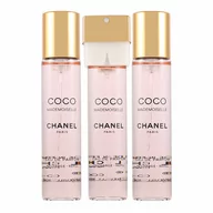 Zestawy perfum damskich - Chanel Coco Mademoiselle Twist and Spray Gabrielle 3x20ml woda perfumowana wkłady+atomizer - miniaturka - grafika 1