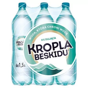 Kropla Beskidu Naturalna woda mineralna musująca 1,5 l x 6 sztuk - Desery dla dzieci - miniaturka - grafika 1