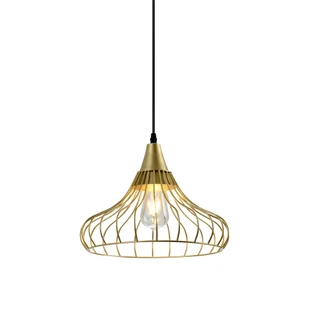 Lampa wisząca LOTTE E27 - złoty - Lampy sufitowe - miniaturka - grafika 1