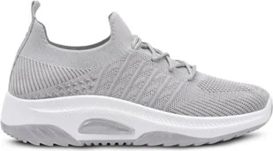 Trampki damskie Slip on buty rekreacyjne Tekstylne wygodne trenerzy Mama szary Gr.36 - Trampki damskie - miniaturka - grafika 1