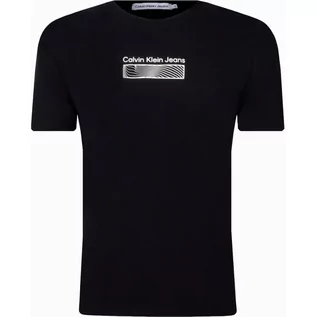 Koszulki dla chłopców - CALVIN KLEIN JEANS T-shirt JERSEY WAVE PRINT - grafika 1