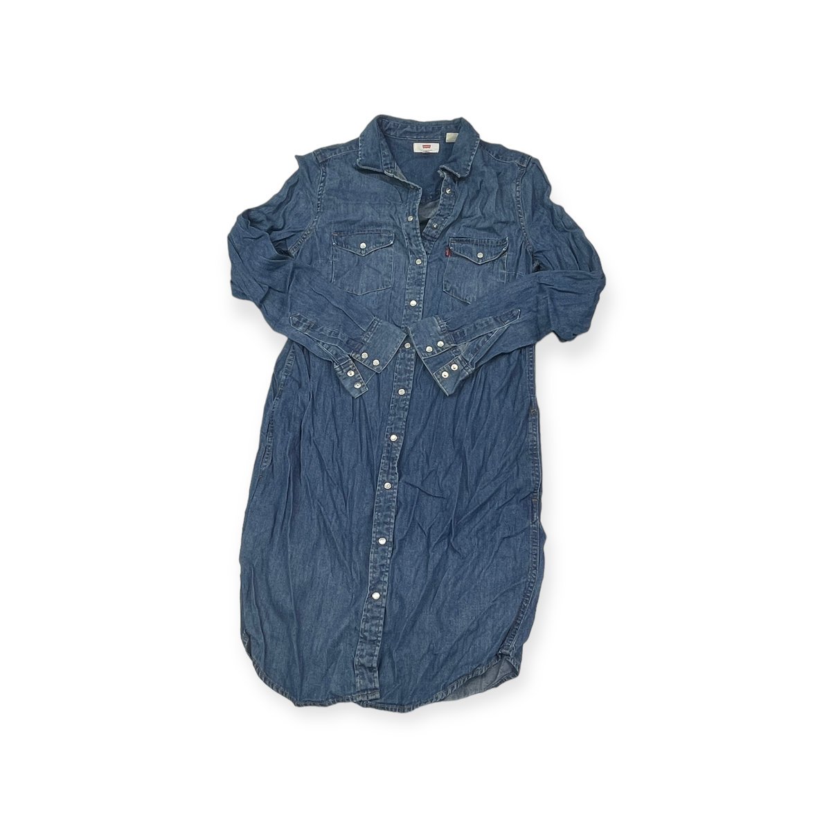 Sukienka damska na długi rękaw jeansowa Levi's S