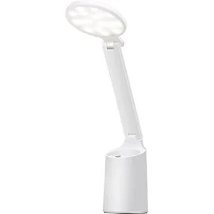 Nowoczesna lampka na biurko LED Activejet FUTURE biała z wbudowaną baterią akumulatorem wielokrotnego ładowania - Lampy stojące - miniaturka - grafika 1