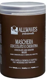 Allwaves Maska czekoladowa z keratyną do włosów 1000ml - Maski do włosów - miniaturka - grafika 1