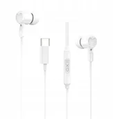 Słuchawki - XO EP81 USB-C douszne białe - miniaturka - grafika 1