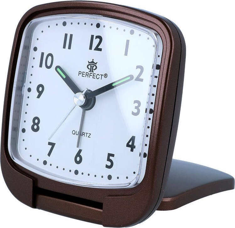 Perfect Budzik Perfect A808 brązowy turystyczny .