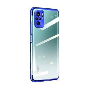 Clear Color case żelowy pokrowiec etui z metaliczną ramką Xiaomi Redmi Note 10 5G / Poco M3 Pro niebieski - Etui i futerały do telefonów - miniaturka - grafika 1