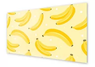 Dekoracje domu - Panel kuchenny HOMEPRINT Banany na żółtym tle 125x50 cm - miniaturka - grafika 1