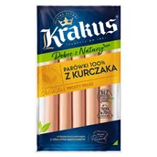 Kiełbasa i wędliny - Krakus Parówki 100 % z kurczaka 185 g - miniaturka - grafika 1