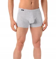 Majtki męskie - Zestaw męski bokserki i podkoszulek Deli szary Szary S - miniaturka - grafika 1