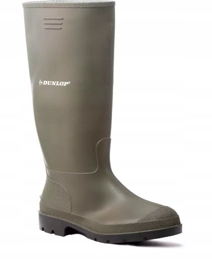 DUNLOP KALOSZE MĘSKIE KHAKI WSUWANE Z LOGO 40 1JWF