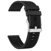 Akcesoria do zegarków - Pasek Rubicon uniwersalny 22m silikonowo-materiałowy czarny - miniaturka - grafika 1