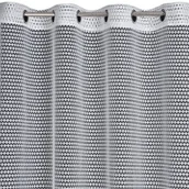 Firany - Firana gotowa na przelotkach EVA 140x250 Eurofirany biała o strukturze siatki - miniaturka - grafika 1