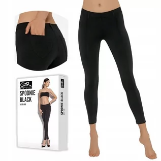 Spodnie damskie - Gatta Spodnie black czarne XL - grafika 1