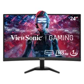 Monitory - Viewsonic VX Series VX2468-PC-MHD LED 61 cm 24" Full HD Czarny VX2468-PC-MHD - miniaturka - grafika 1