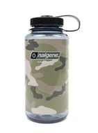 Shakery i bidony sportowe - Butelka turystyczna Nalgene Wide Mouth 32 oz (1000ml) - gray w/black camo - miniaturka - grafika 1