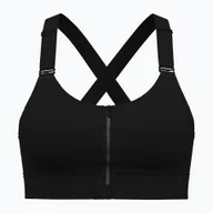 Bielizna sportowa damska - Biustonosz treningowy Under Armour Infinity High Zip 2.0 black/black | WYSYŁKA W 24H | 30 DNI NA ZWROT - miniaturka - grafika 1