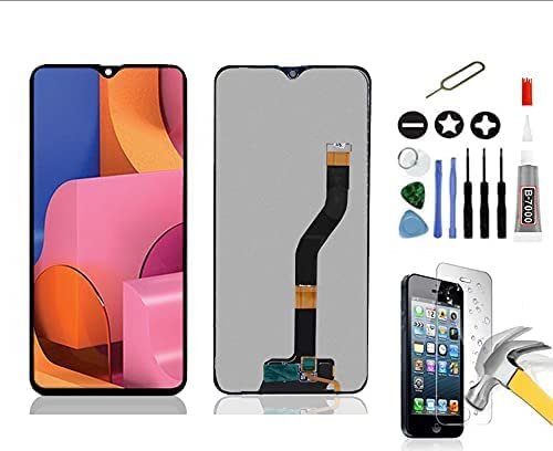 Mobilevie ekran dotykowy + ECRAN LCD do Samsung Galaxy A10S SM-A107F A107M czarny + folia + klej