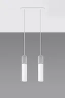 Lampy sufitowe - Sollux Lighting Lampa wisząca BORGIO 2 biały - miniaturka - grafika 1