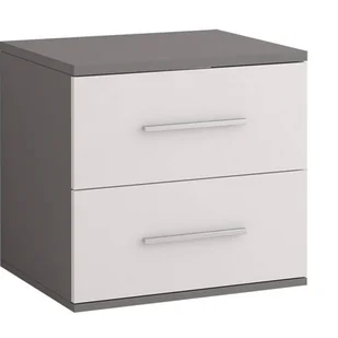 Stolik nocny OMEGA II - 22 Biały\Szary - Szafki nocne - miniaturka - grafika 1