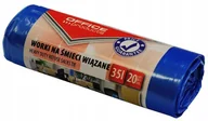 Worki na śmieci - Office products Worki na śmieci wiązane , premium (LDHD) 35L, niebieskie 22024319 (22024319-01) - miniaturka - grafika 1