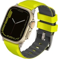 Akcesoria do smartwatchy - Uniq Pasek UNIQ Linus Apple Watch 4/5/6/7/SE/8/Ultra 44/45/49mm Airosoft Silicone limonkowy/lime green - miniaturka - grafika 1