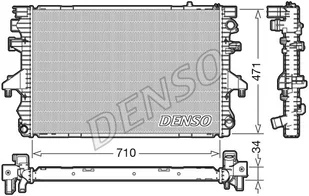 Chłodnica, układ chłodzenia silnika Denso DRM32040 - Układ chłodzenia - akcesoria - miniaturka - grafika 1