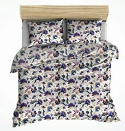 Pościel - pościel bawełna lux 140x200 + 1 poszewka B 384-2 powiew orientu fiolet - miniaturka - grafika 1