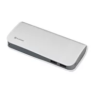 Powerbanki - Platinet Powerbank Leather 11000mAh White 43714 - miniaturka - grafika 1