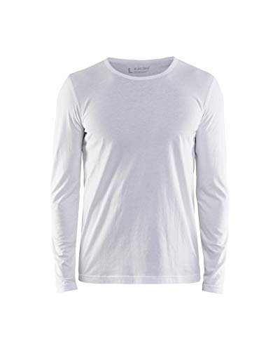 Blaklader 35001042 T-shirt z długimi rękawami, biały, grootte M