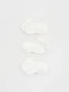 Reserved - Skarpetki z koronką 3 pack - złamana biel - Buciki dla niemowląt - miniaturka - grafika 1